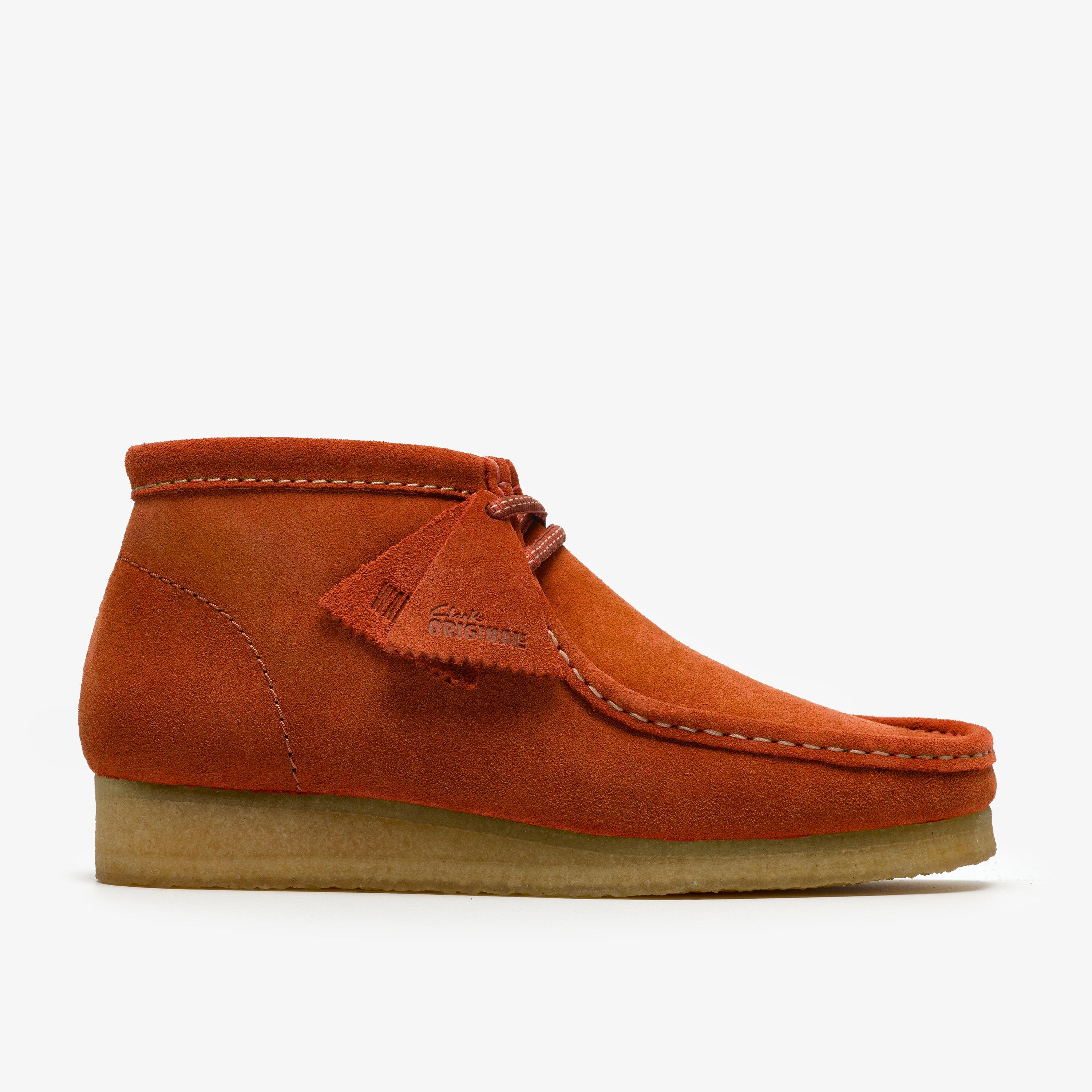 Wallabee Boot Orange Suede